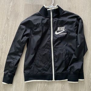 Nike Black Jacket Windbreaker | Size Small